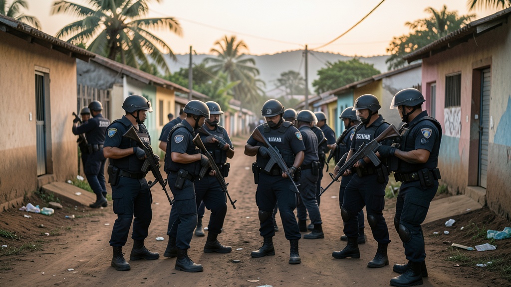 Operativo antidelinquencial en Guayacanes detiene a 7 personas y asegura armas
