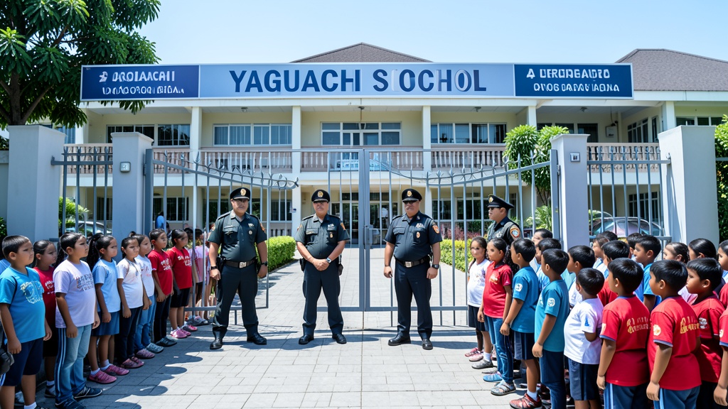 Policía Yaguachi y Educación coordinan Plan Escudo para seguridad escolar