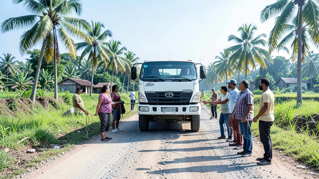 Vecinos encadenan tráiler responsable de muerte de cinco en Yaguachi