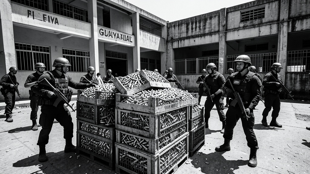 Fuerzas Armadas decomisan 3.540 municiones en la cárcel regional Guayas