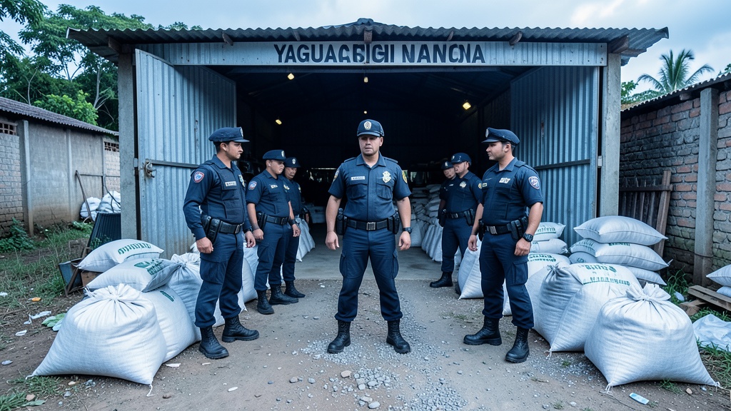 Policía desbarata red de narcóticos en Yaguachi con 450 paquetes hallados