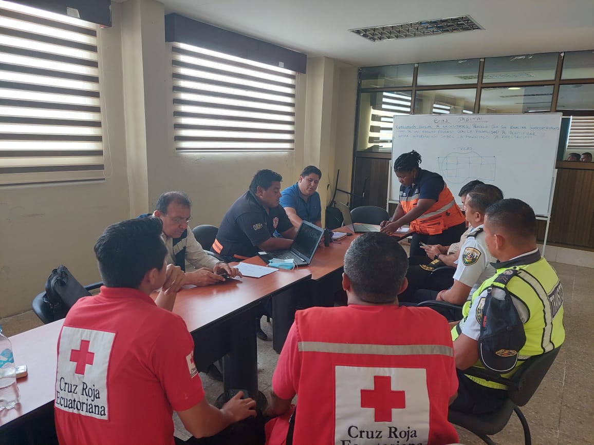 Mesa Técnica de Guayas capacita en herramienta EVIN para gestión de riesgos