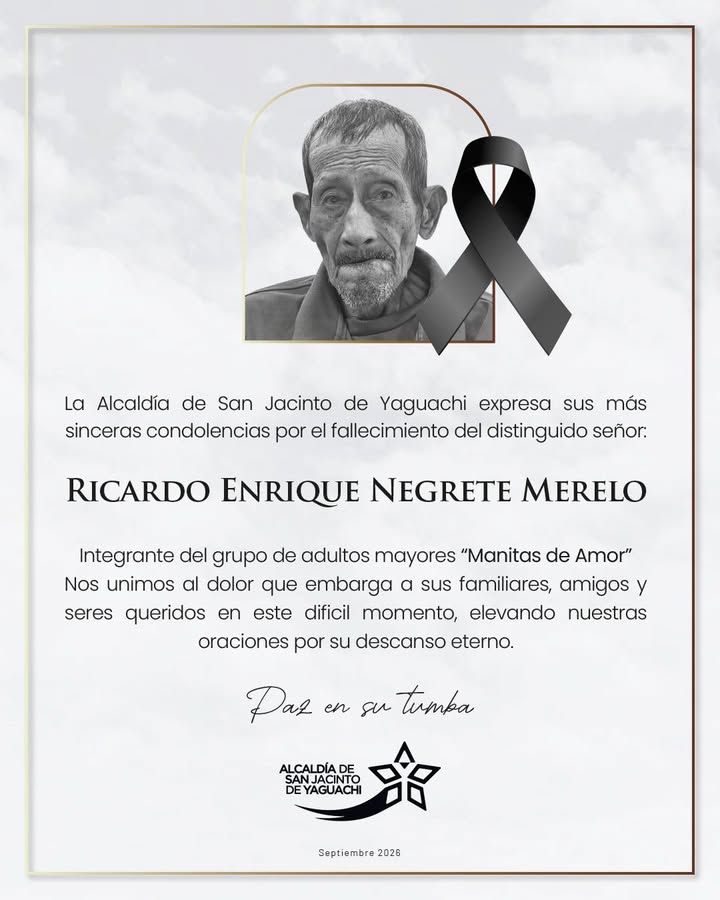 San Jacinto rinde homenaje a Ricardo Negrete, líder del grupo Manitas de Amor