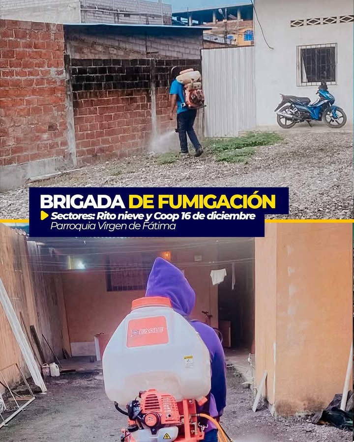 San Jacinto fumiga Rito Nieve y Cooperativa para frenar el dengue