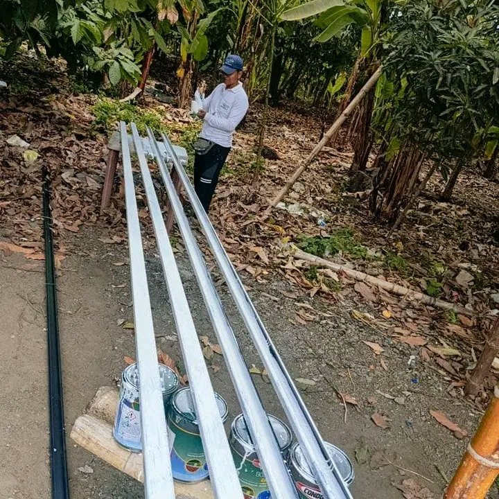 La Alcaldía de Yaguachi repinta y repara la cancha de Nueva Colonia