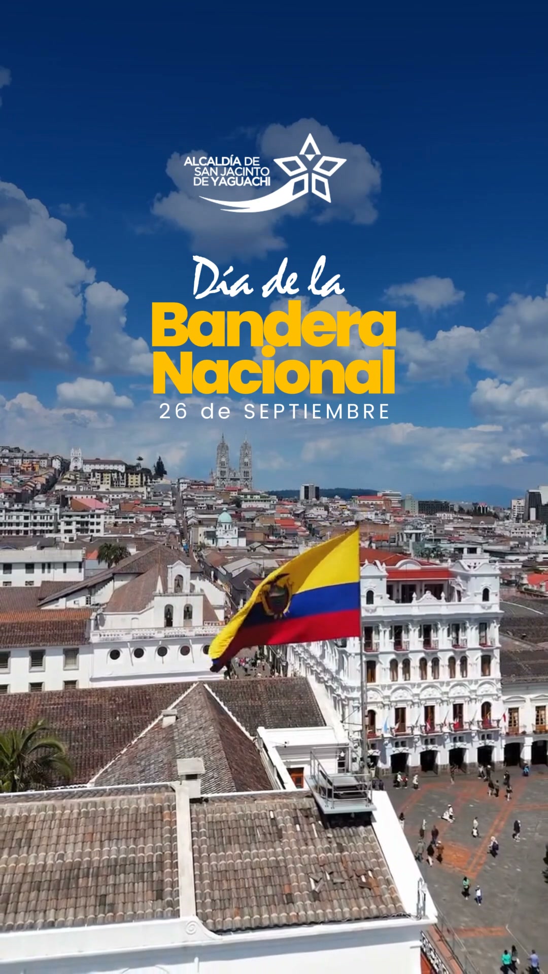 Yaguachi rinde homenaje a la Bandera Nacional con orgullo local