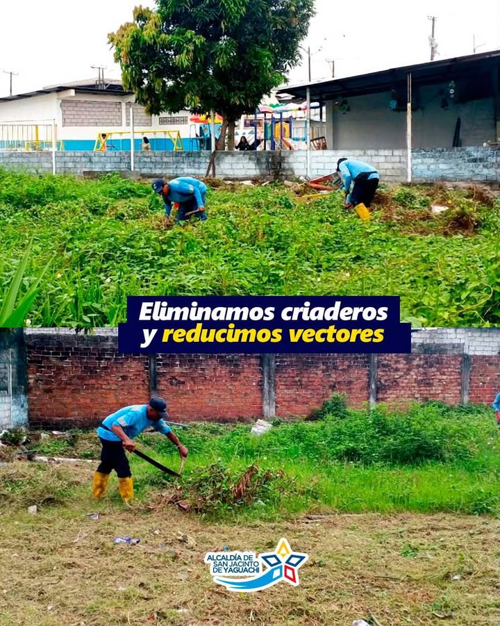 Alcaldía de San Jacinto mantiene espacios escolares limpios para prevenir enfermedades