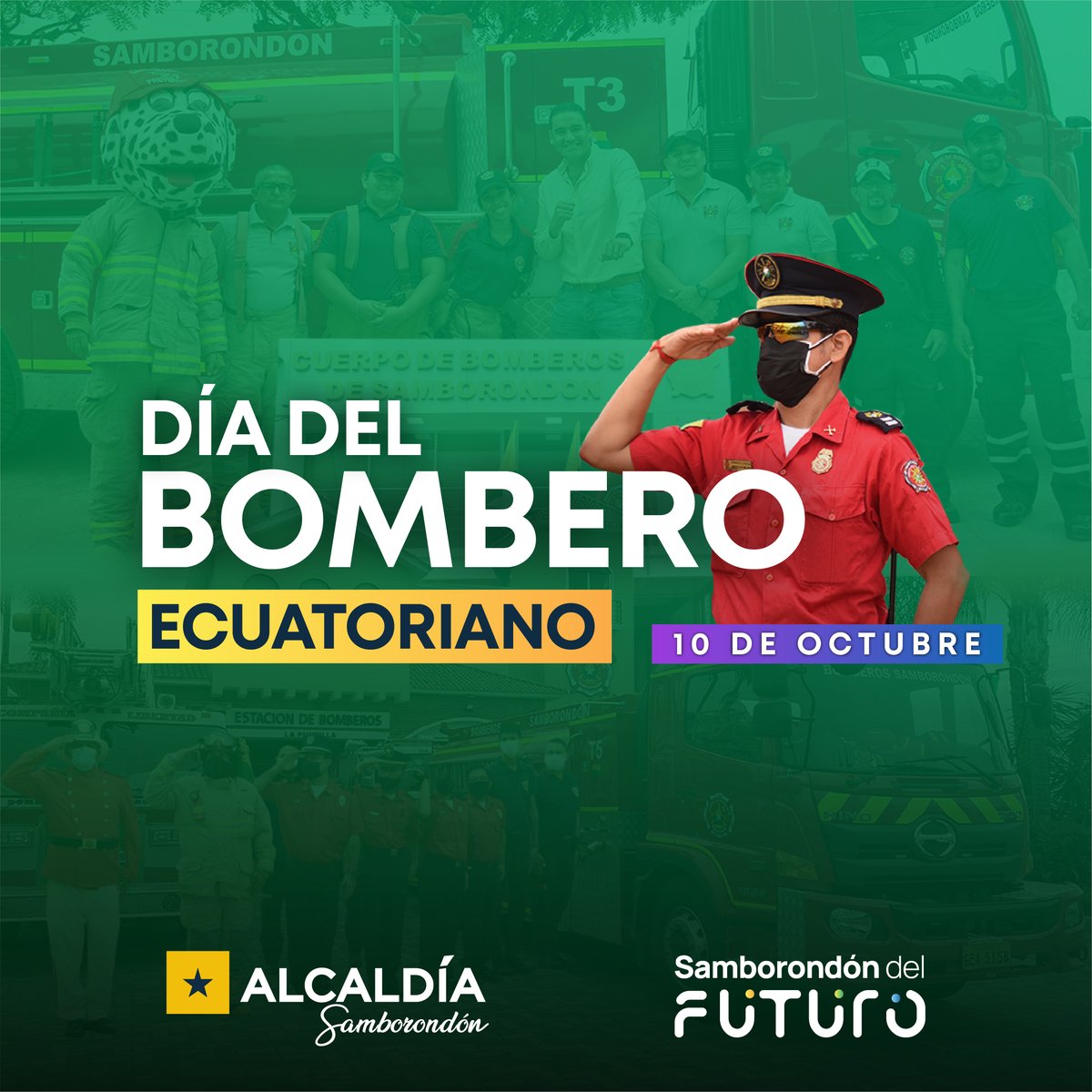 Samborondón honra a sus bomberos con reconocimiento por su labor en primera línea