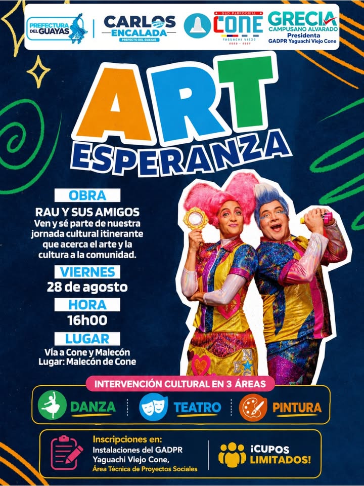 Cultura y arte llegan a Cone con 'Art Esperanza' y presentación de Rau y sus amigos