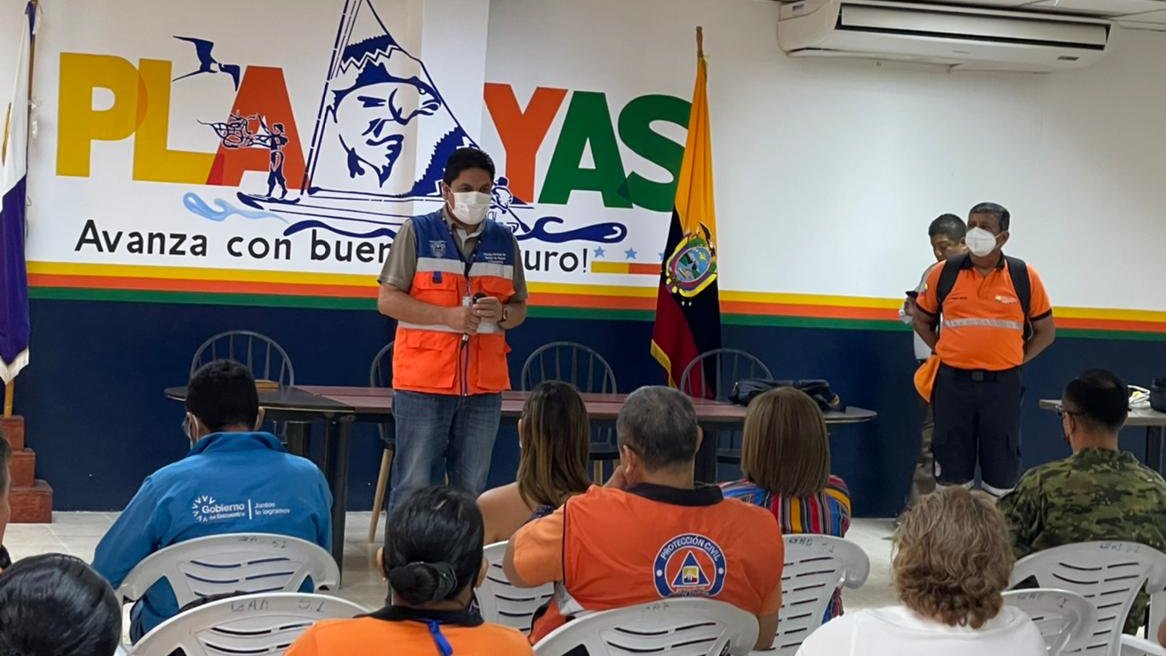 Riesgos del Guayas coordina simulacro tsunami con técnicos nacionales el 13 de mayo