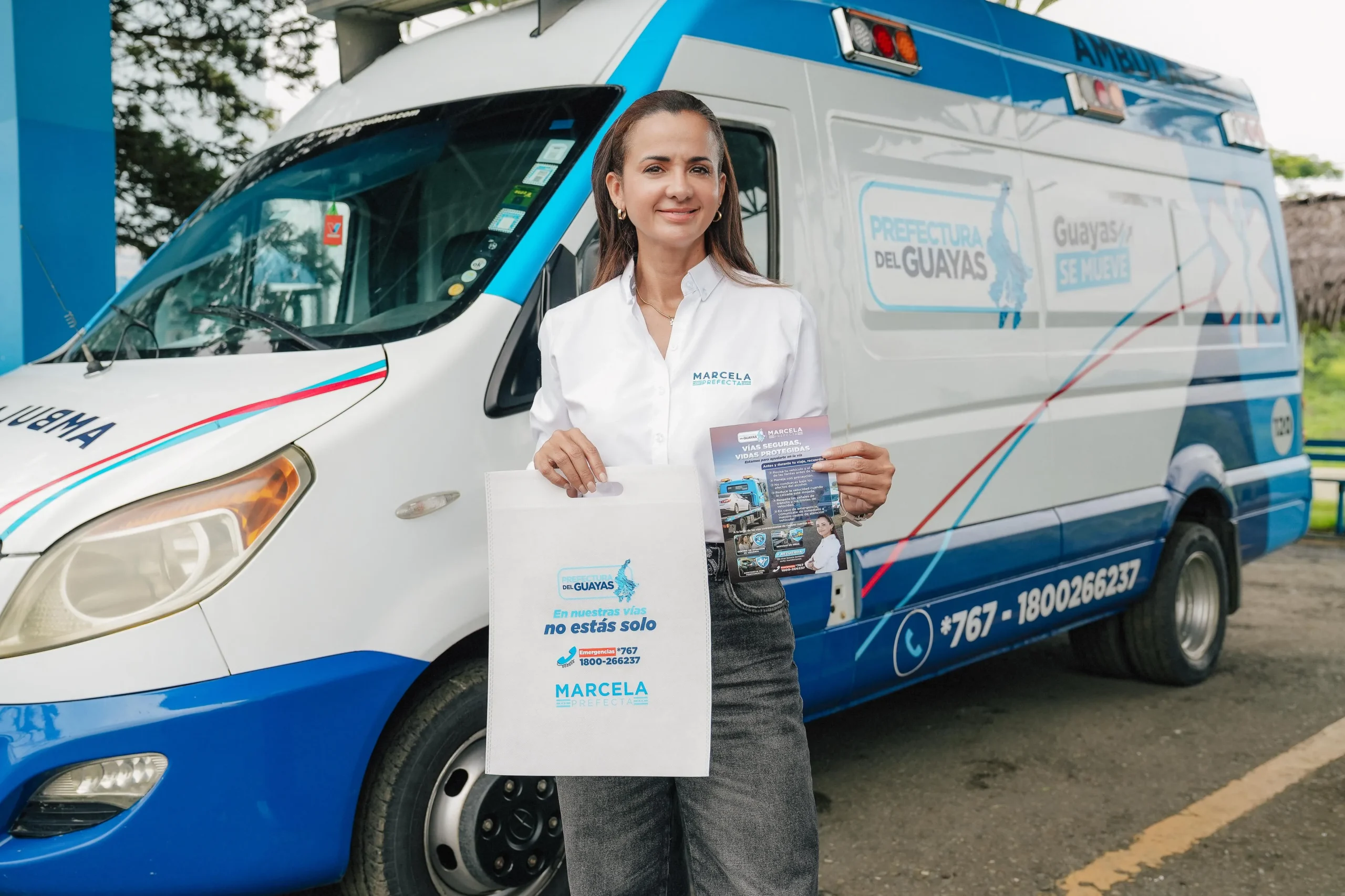 Prefectura del Guayas activa campaña vial en peajes para reducir siniestros en Carnaval