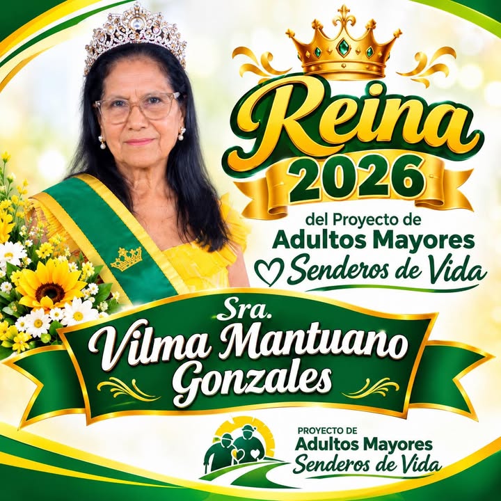 Vilma Mantuano es Reina del Proyecto Senderos de Vida 2026-2027 en Yaguachi