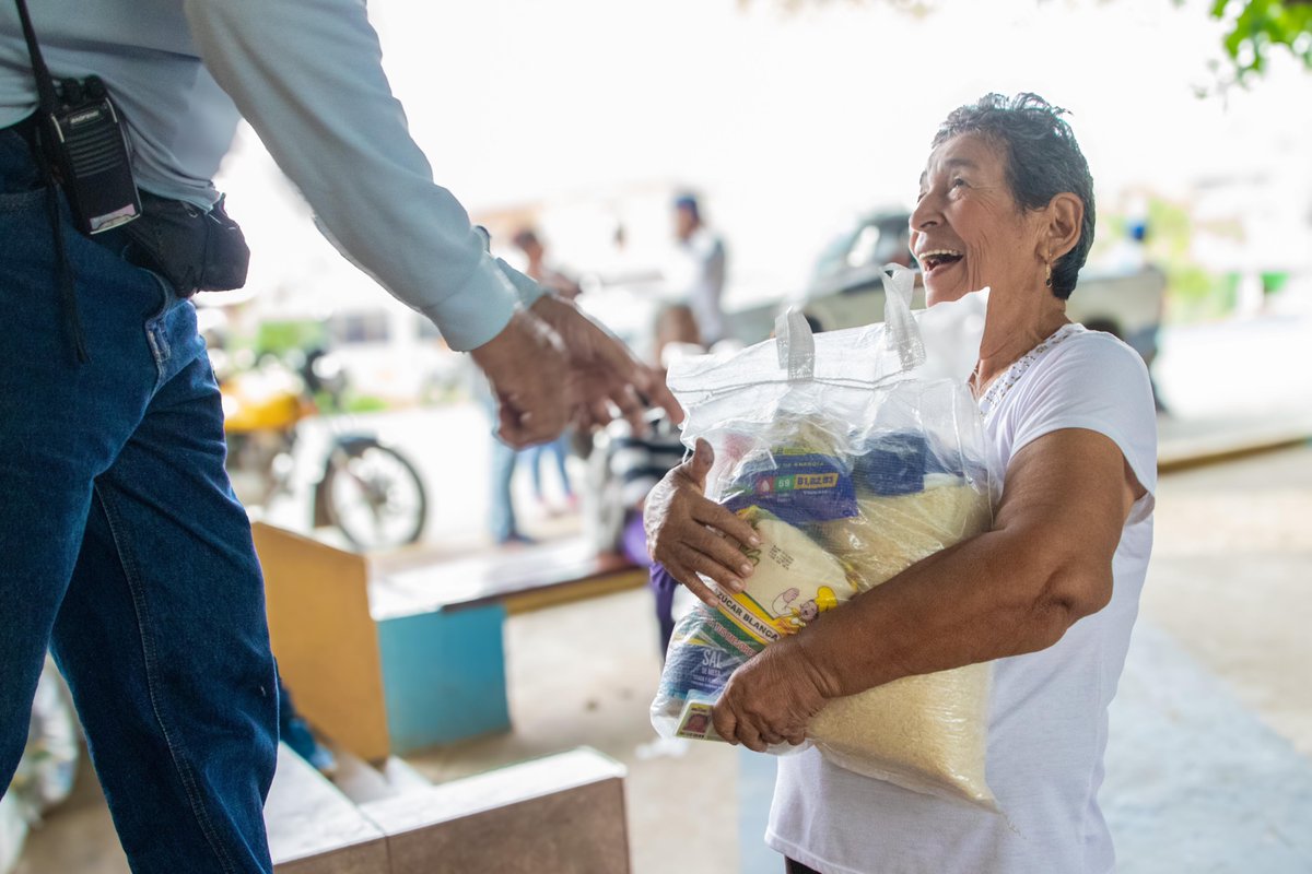 Entrega de alimentos llega a Cone para familias del Plan de Nutrición Familiar