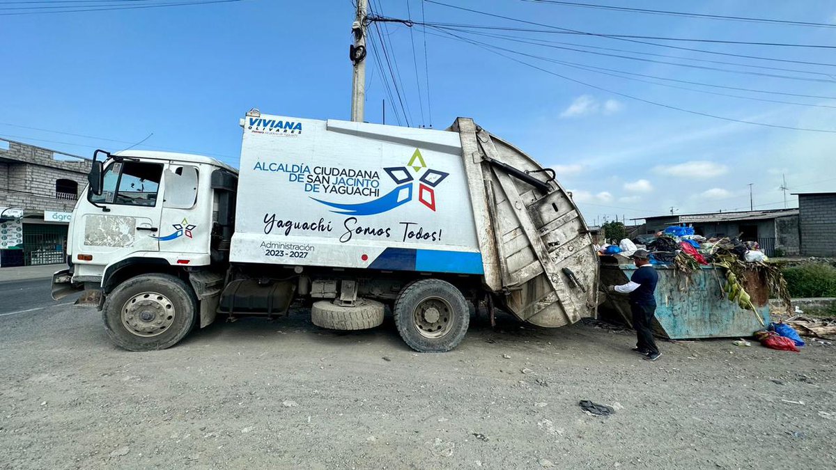Alcaldía de Yaguachi apuesta por calles limpias y recolección eficiente