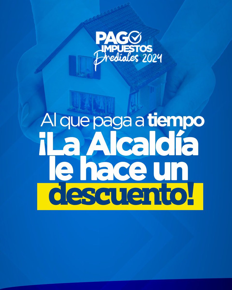Alcaldía de San Jacinto ofrece descuentos por pago puntual de impuestos prediales