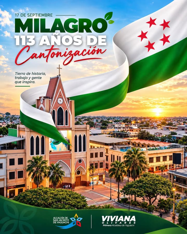 San Jacinto celebra 113 años de cantonización de San Francisco de Milagro