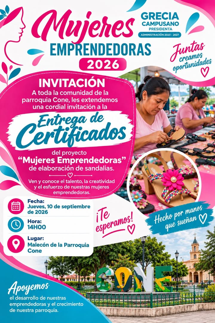 Yaguachi reconoce el esfuerzo de mujeres emprendedoras con entrega de certificados