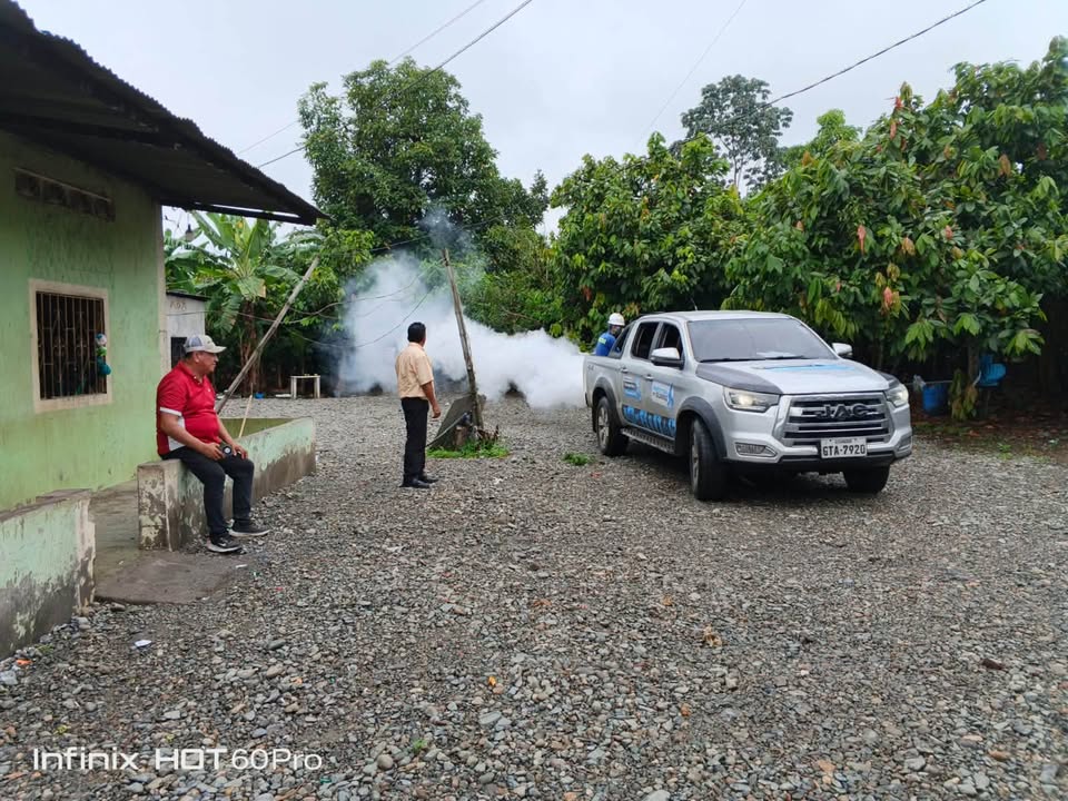 GAD General Pedro J. Montero gestionó con éxito jornada de fumigación ante la Prefectura del Guayas