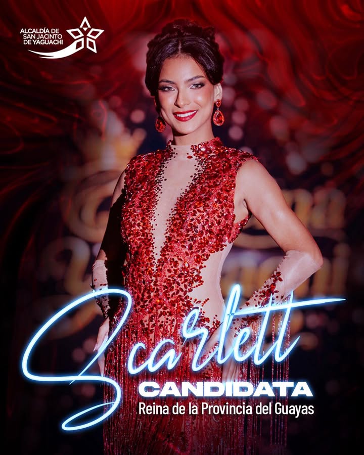 Scarlett Holguín representa a San Jacinto en Reina del Guayas