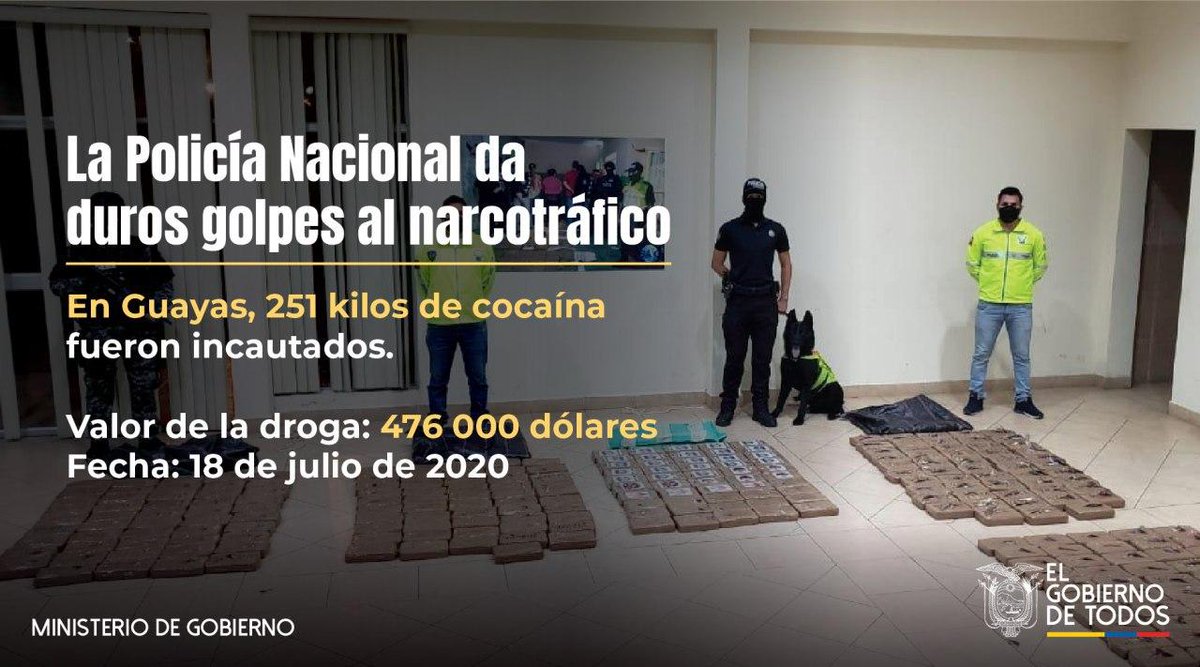 Incautan 254 paquetes de cocaína en contenedor de banano con destino a Grecia