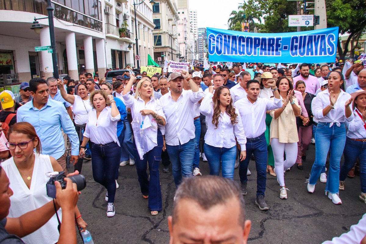 Marcha en San Jacinto contra el recorte de fondos nacionales a los municipios